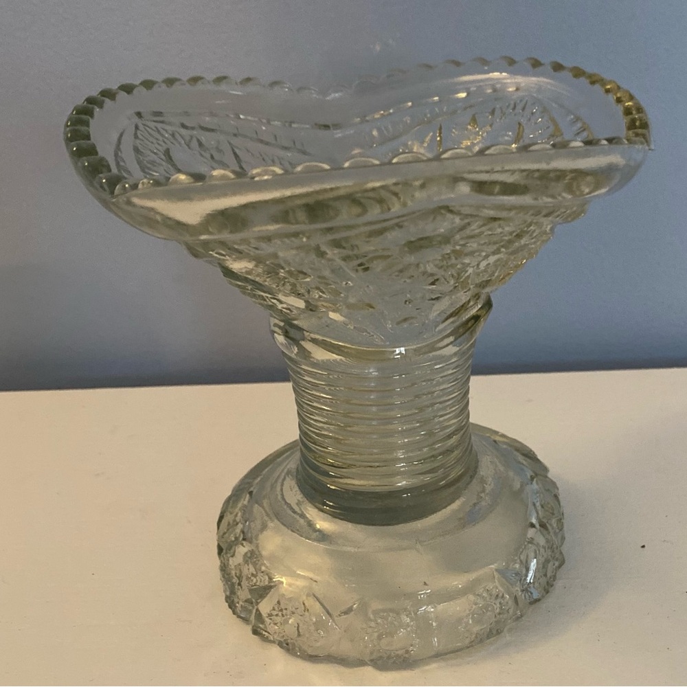 Elegant punch bowl base stand McKee Concord